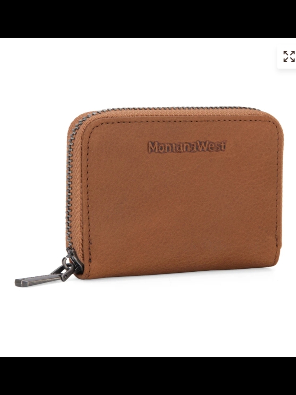 Montana West Leather Credit Card Zip Wallet